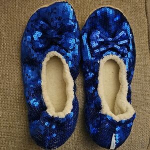 Sequin Blue Women's Slippers Very Good Condition